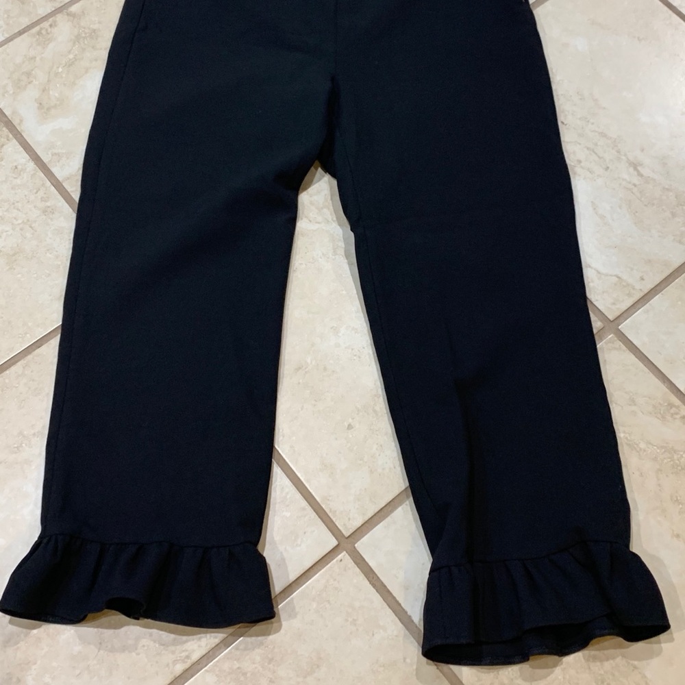Zara Ruffled Bottom Pants - Picture 2 of 5